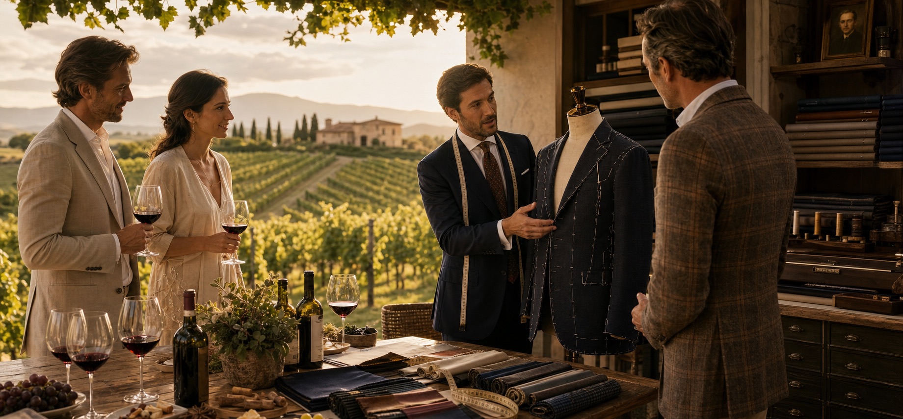 Italia, vinos y alta costura
