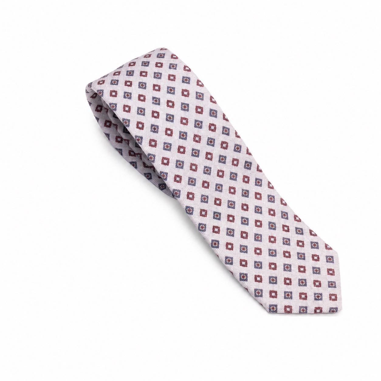 Corbata Brera Rosa Microcuadro