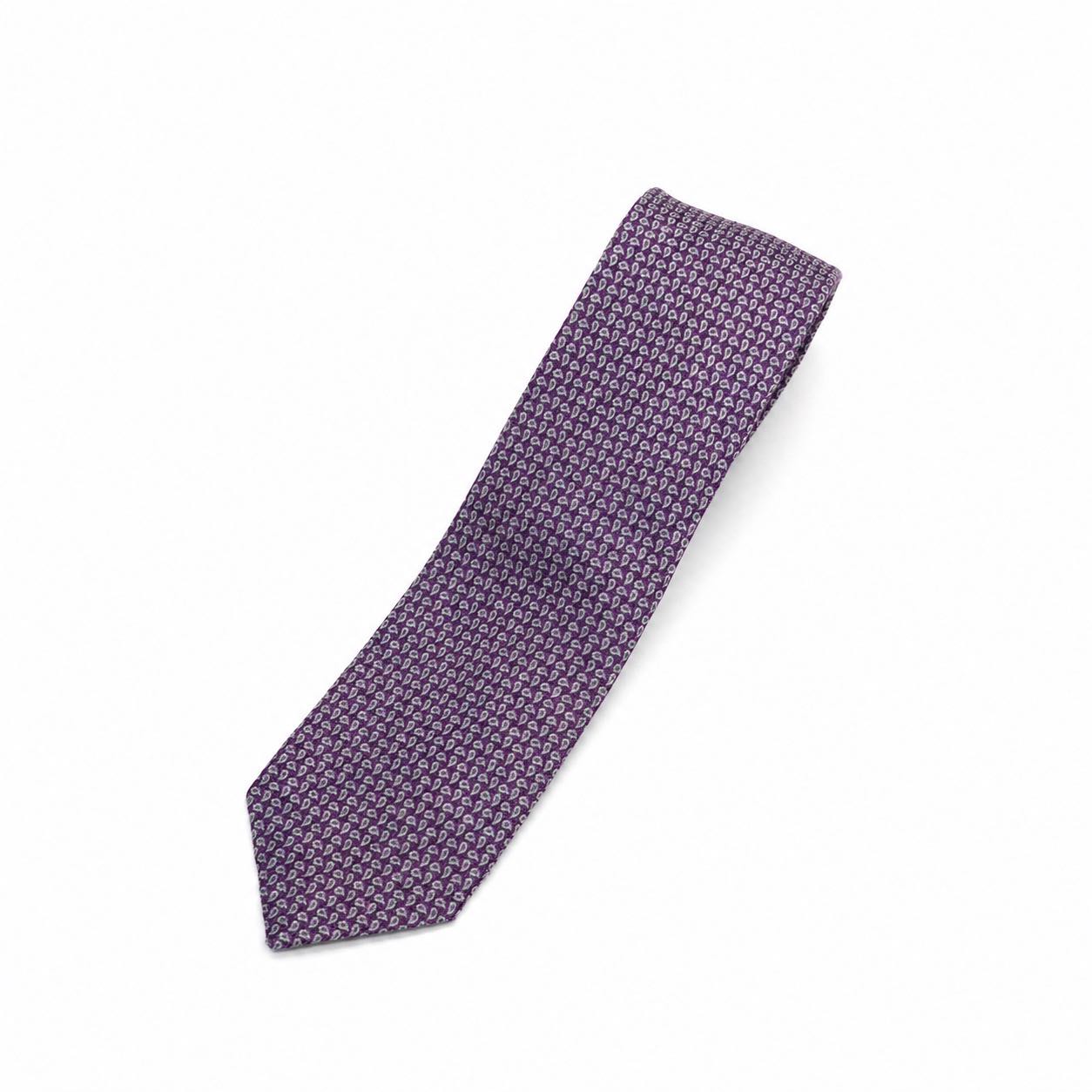 Corbata Duomo Morada Paisley