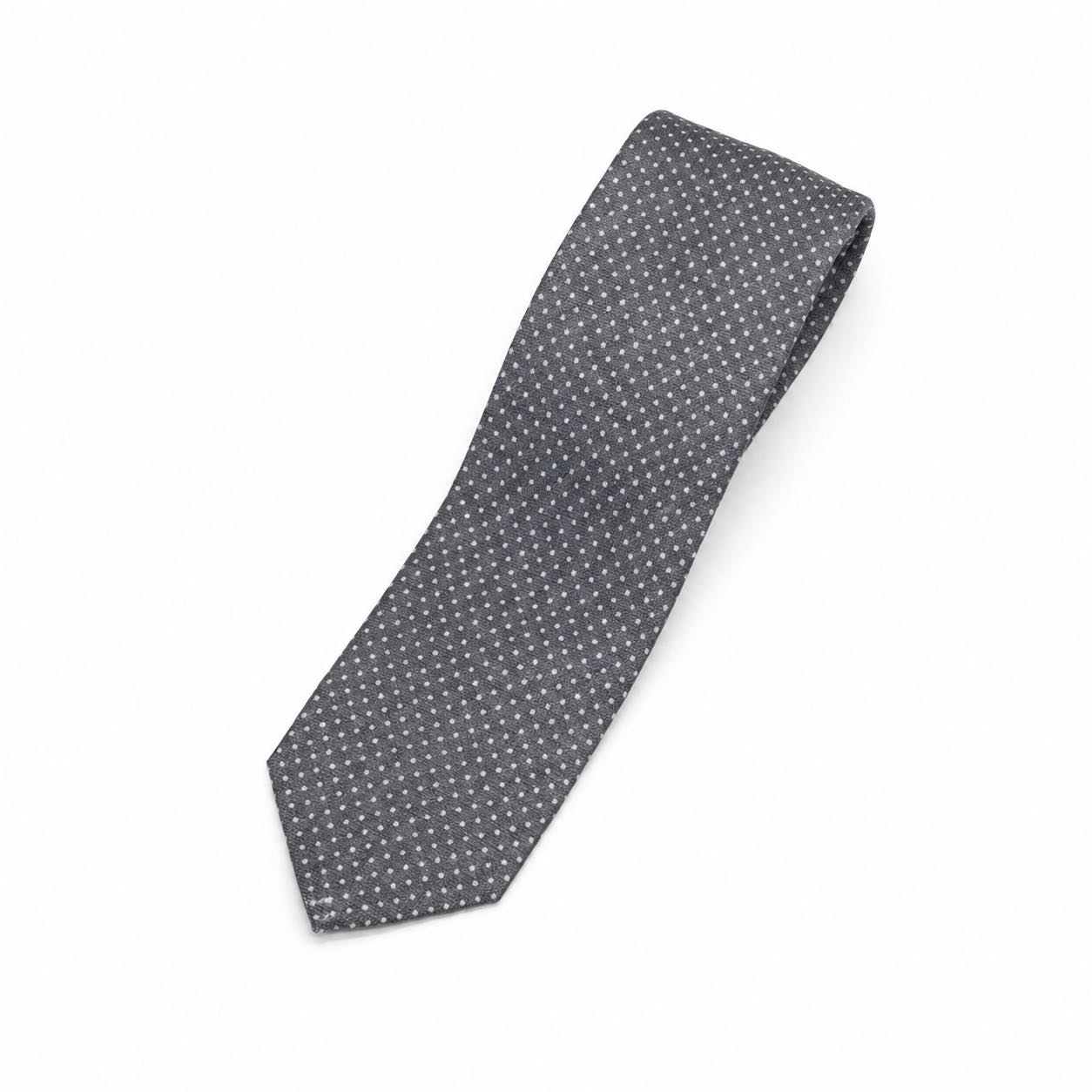 Corbata Scala Gris Puntos