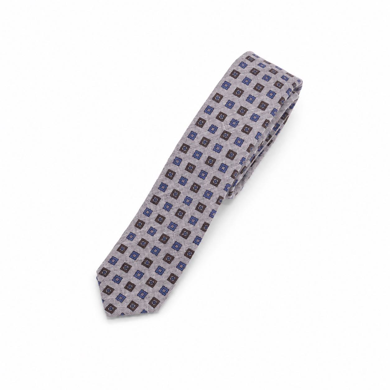 Corbata Brera Gris Cuadros