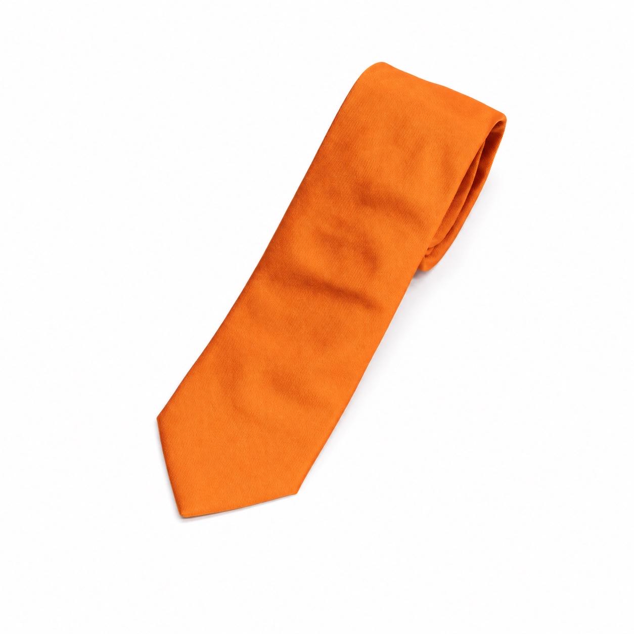 Corbata Scala Naranja Lisa