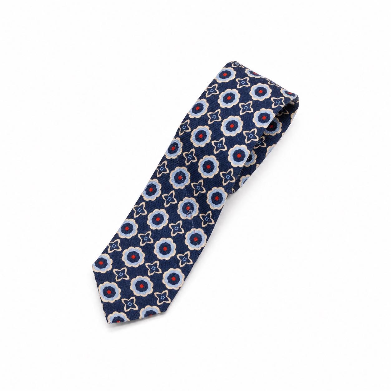 Corbata Duomo Azul Floral