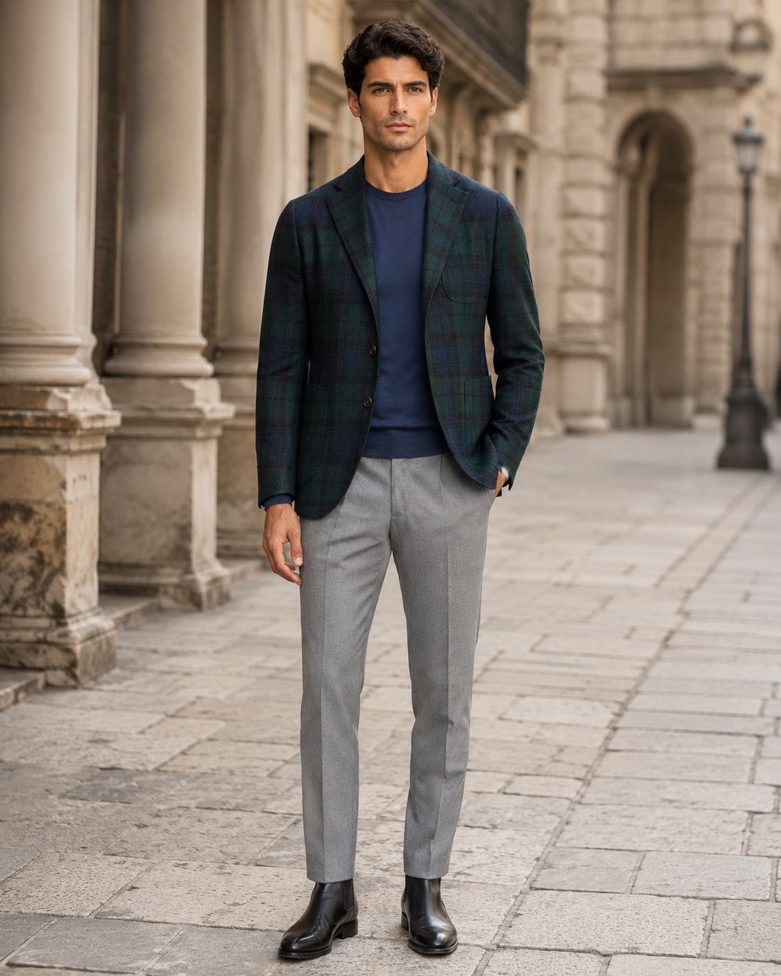 Blazer Bosco Tartán