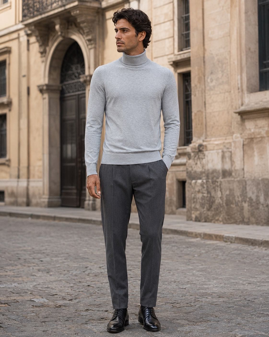 Suéter Porta Grigio Chiaro