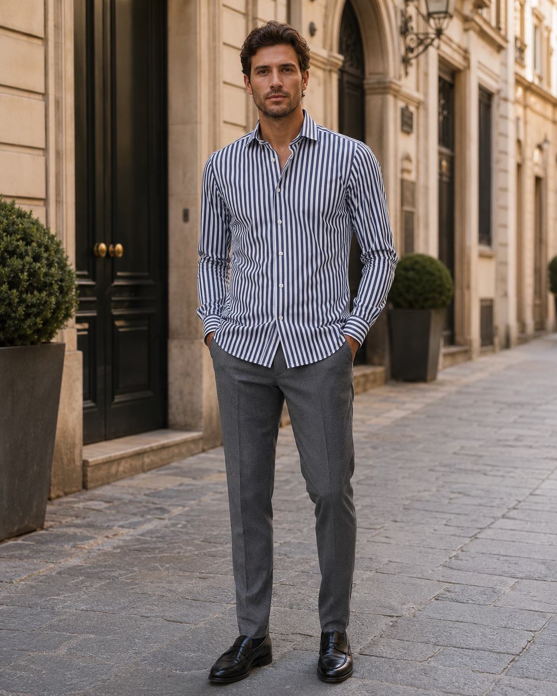 Camisa Navigli Rayada