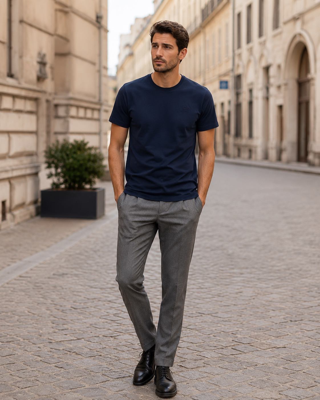 Camiseta Naviglio Azul Marino