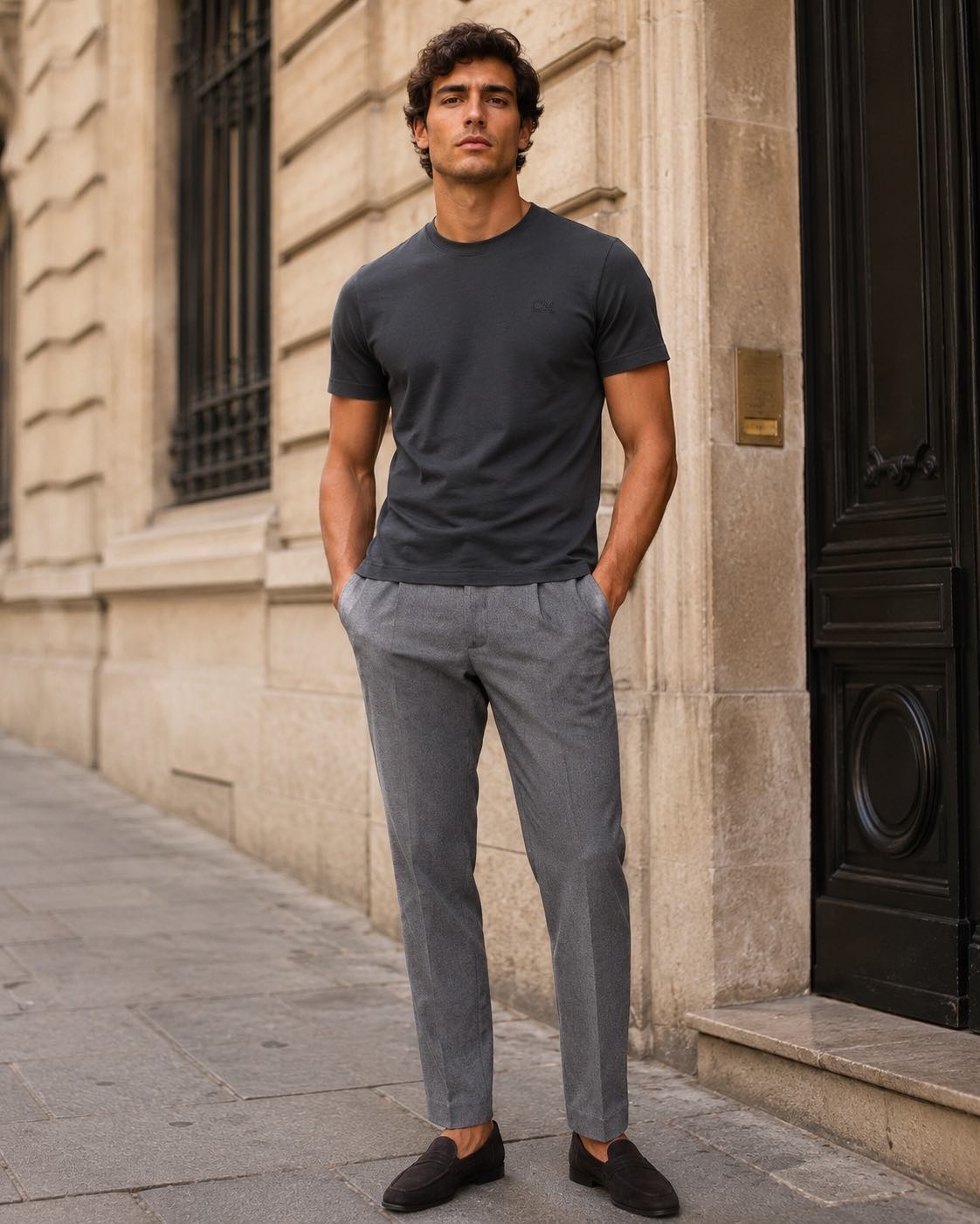 Camiseta Brera Carbón