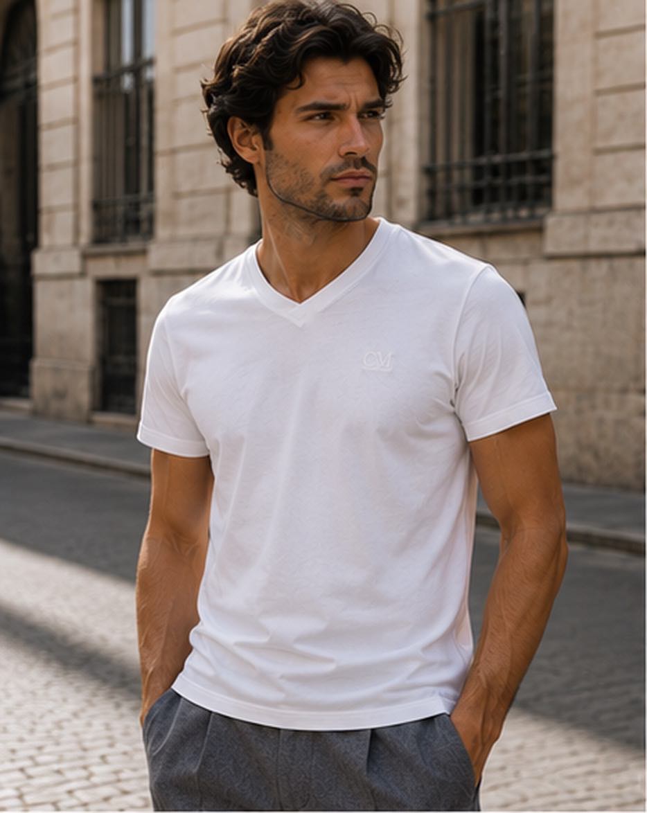 Camiseta Duomo V Blanca