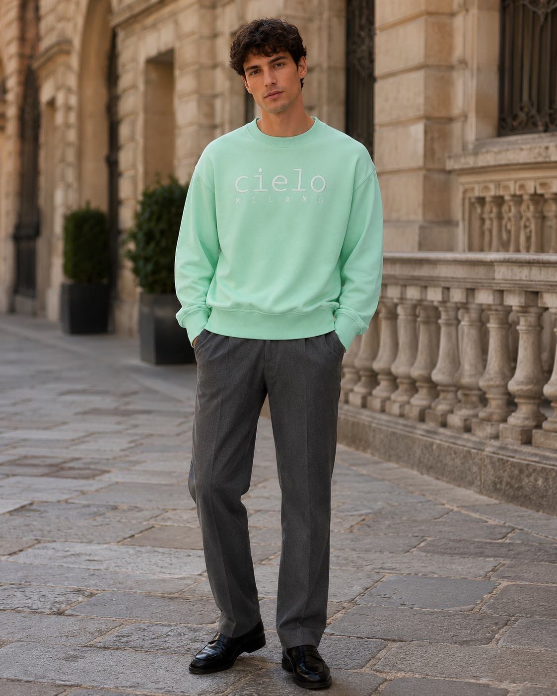 Sweatshirt Sempione Menta