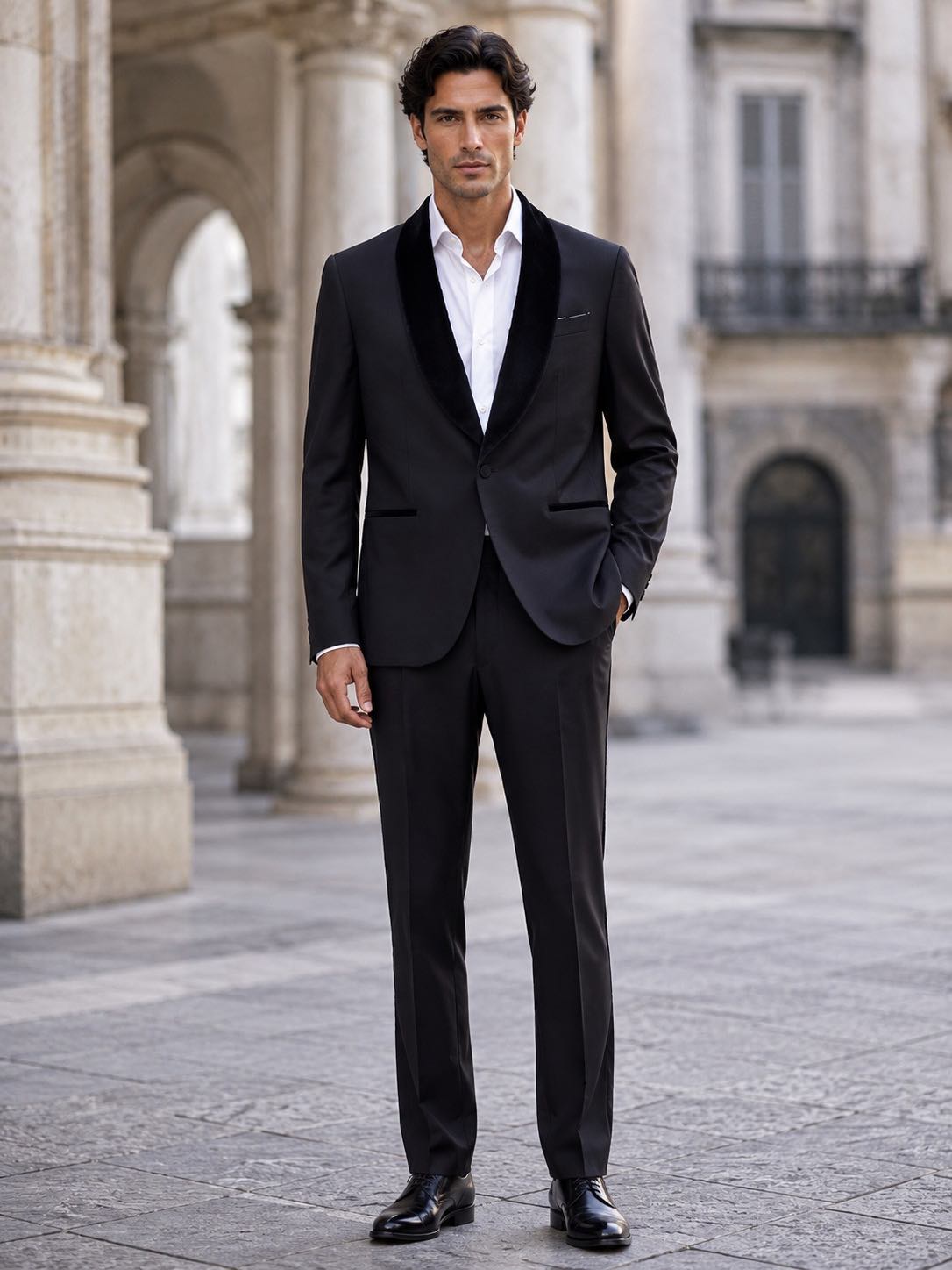 Traje Duomo Negro Gala
