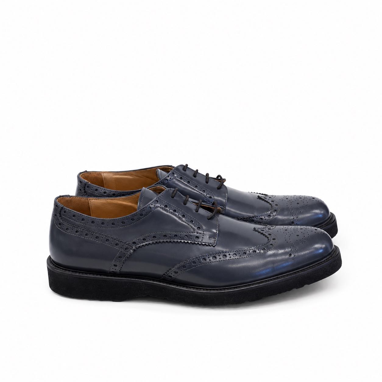 Zapato Brera Brogue Azul Marino