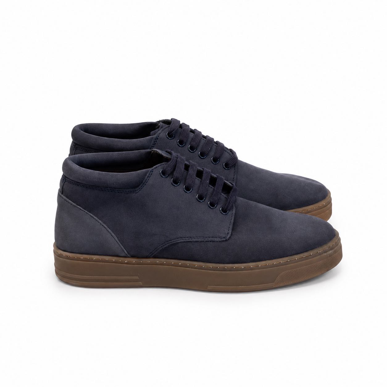 Botin Sempione Azul Suela Caramelo