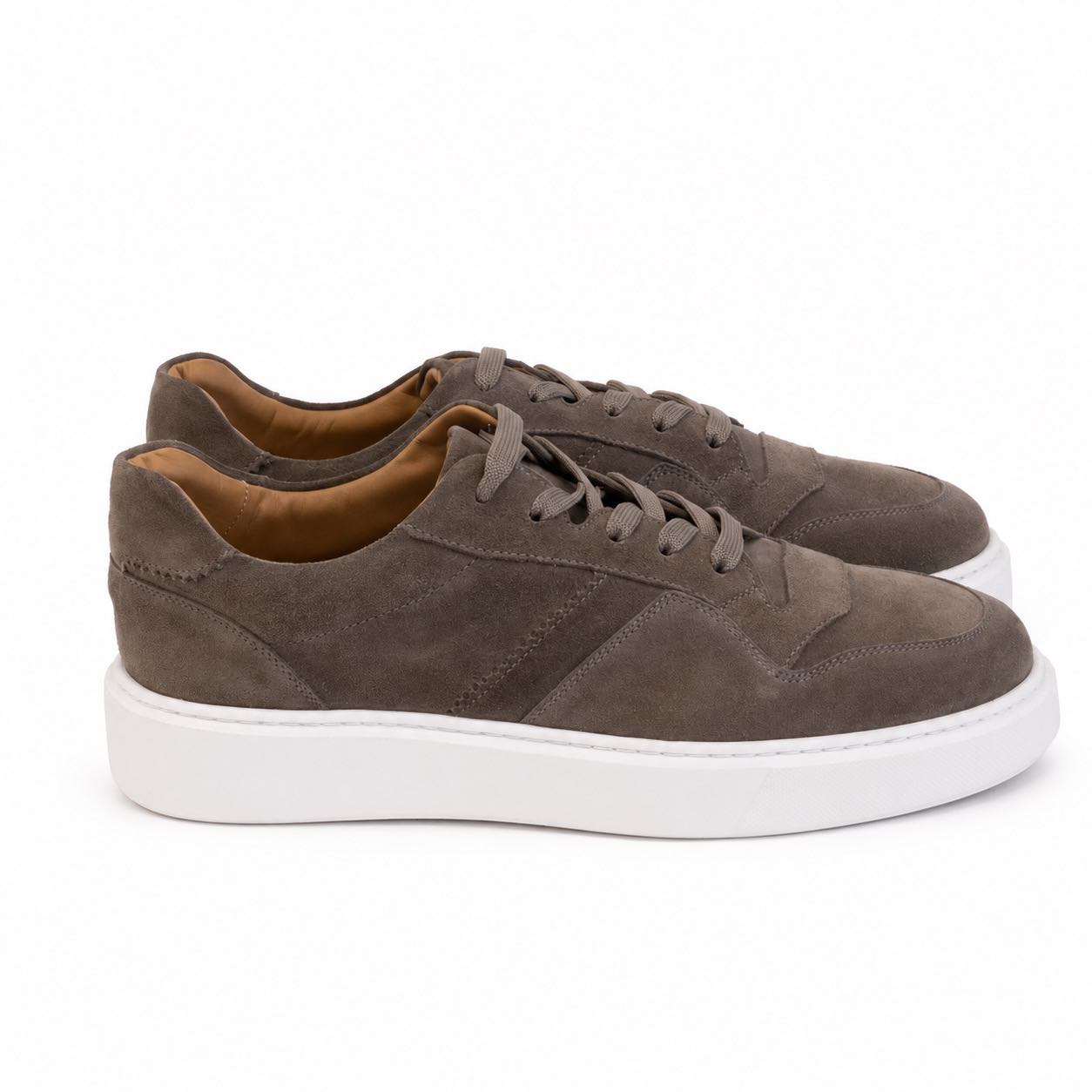 Sneaker Duomo Taupe Gamuza
