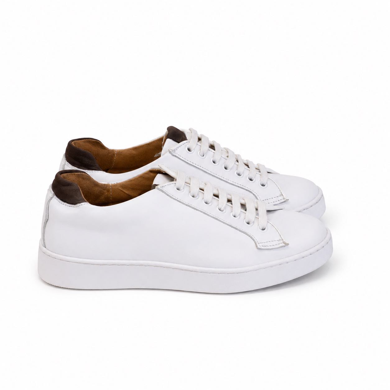 Sneaker Brera Blanco Talon Cafe
